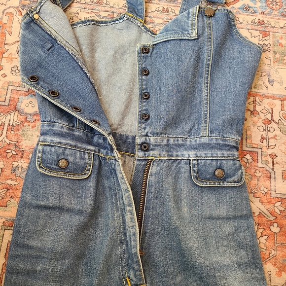 Vintage 70s Frederick's of Hollywood Sexy Denim Overalls - Picture 8 of 11